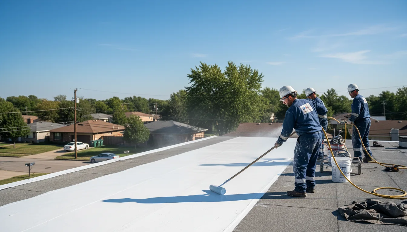Commercial roof coating in Hampton, GA near me